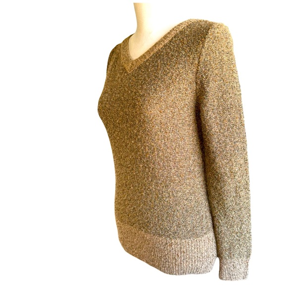 Golden Ann Taylor Knit Blouse Sz SP - Picture 1 of 9